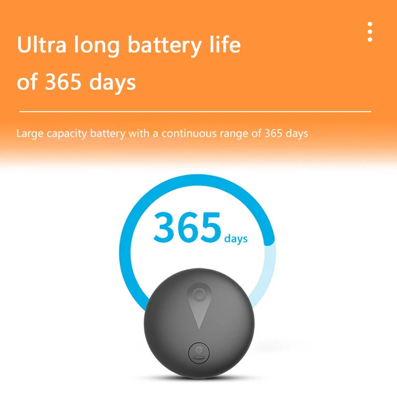 Bluetooth 5.0 GPS Tracker For iOS Android Compatible Long Standby Stable Connection Wide Tracking Range For Car Kids Elderly